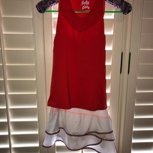Lucky in Love Tennis Top and Skirt Set